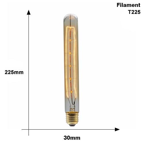 E27 Retro Edison Bulb AC 220V 110V 40W Dimmable Vintage Edison Light bulb ST64 G80 G95 T225 T300 Incandescent Lamp Edison Lamp Bravelight Antique Vintage Light Bulbs, T64 40W 2700K Warm Dimmable, Squirrel Cage Filament Edison Light Bulb for Table Lamp