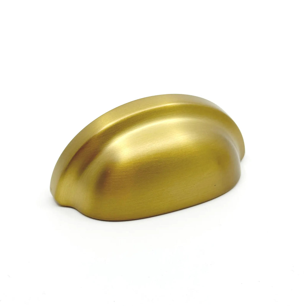 Dark Brushed Gold "Baron" Cup Pull and Knobs