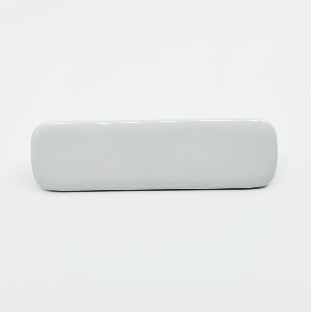 Glossy White "Tabula" Cabinet Knob and Drawer Pull