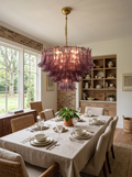 Isadora Cascading Amethyst Glass Chandelier