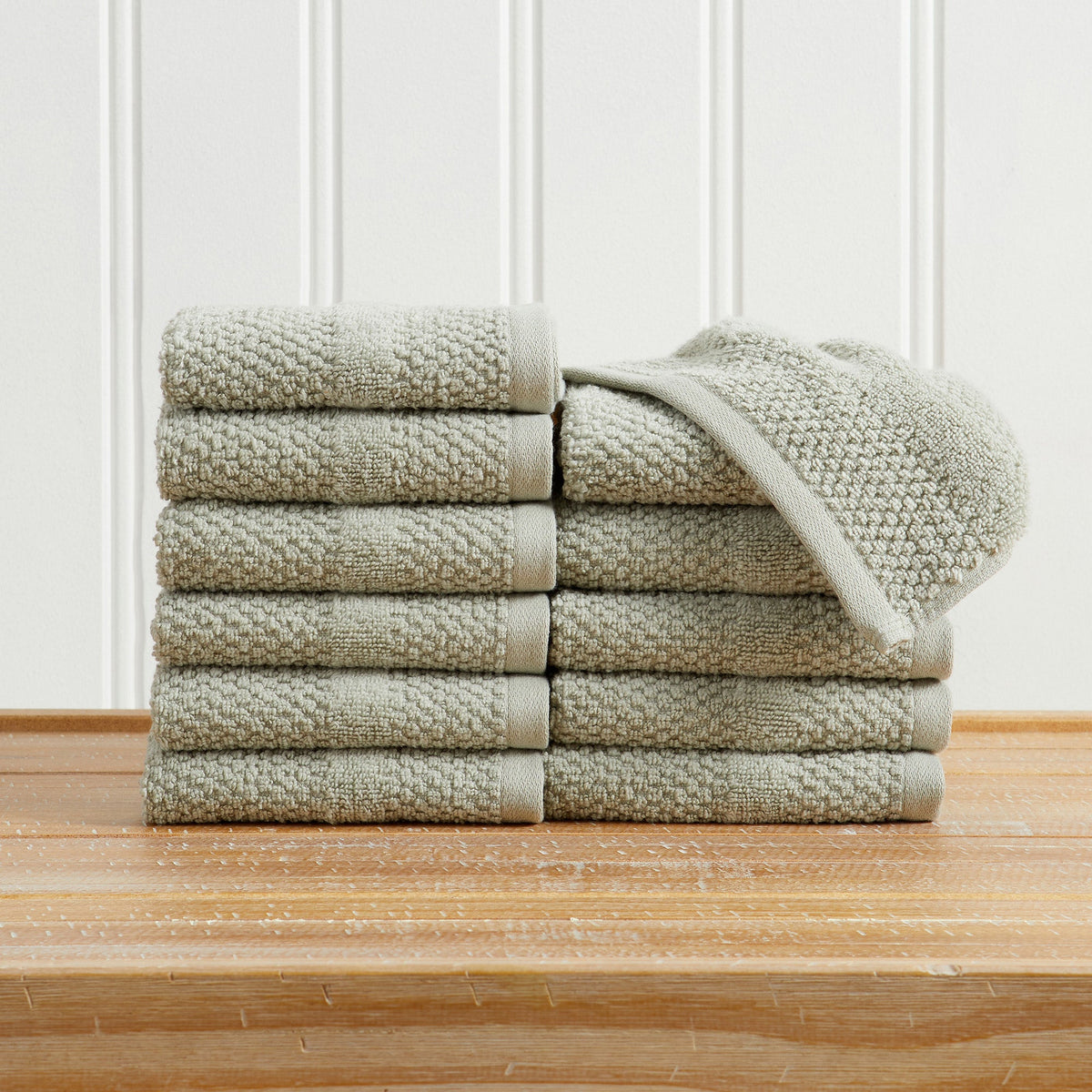 100% Cotton Woven Texture Bath Towel Set - Marbella Collection