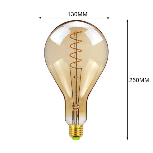 Luxury LED Edison Light Bulb Retro Lamp Industrial Decor Lamp Vintage Edison Filament Hearts Light Bulbs Equivalent Warm Yellow Lamps For Loft Coffee Bar Kitchen Home