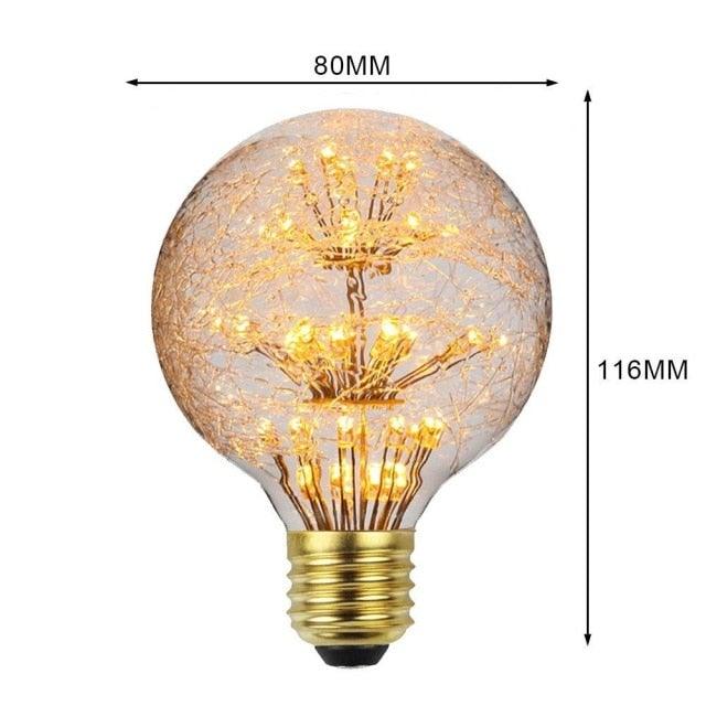 Retro Lamp Loft Industrial Decor Vintage Lamp Light Bulb Antique Vintage Style Light Amber Warm Dimmable Vintage Village Style Desk Light Creative Table Lamp
