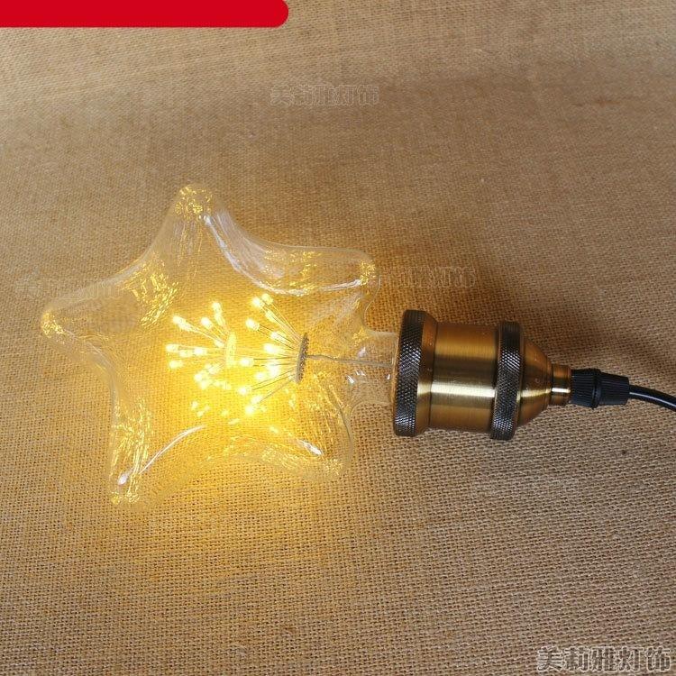 Star Heart Shape LED Edison Lamp Light Vintage Light Bulb Lamp Edison Decoratives Star Shape Vintage Nostalgic LED Edison Light Bulb Dimmable Warm Light