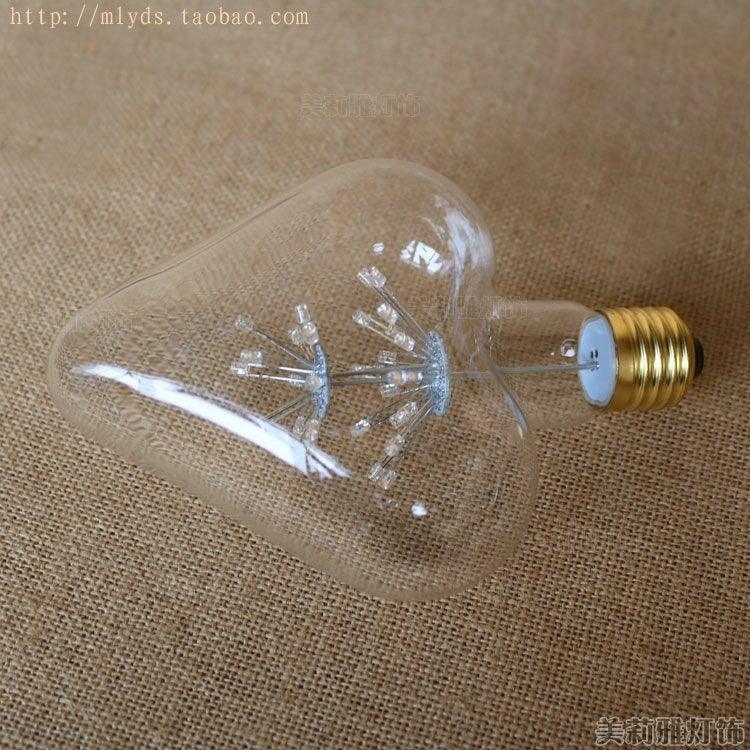 Star Heart Shape LED Edison Lamp Light Vintage Light Bulb Lamp Edison Decoratives Star Shape Vintage Nostalgic LED Edison Light Bulb Dimmable Warm Light
