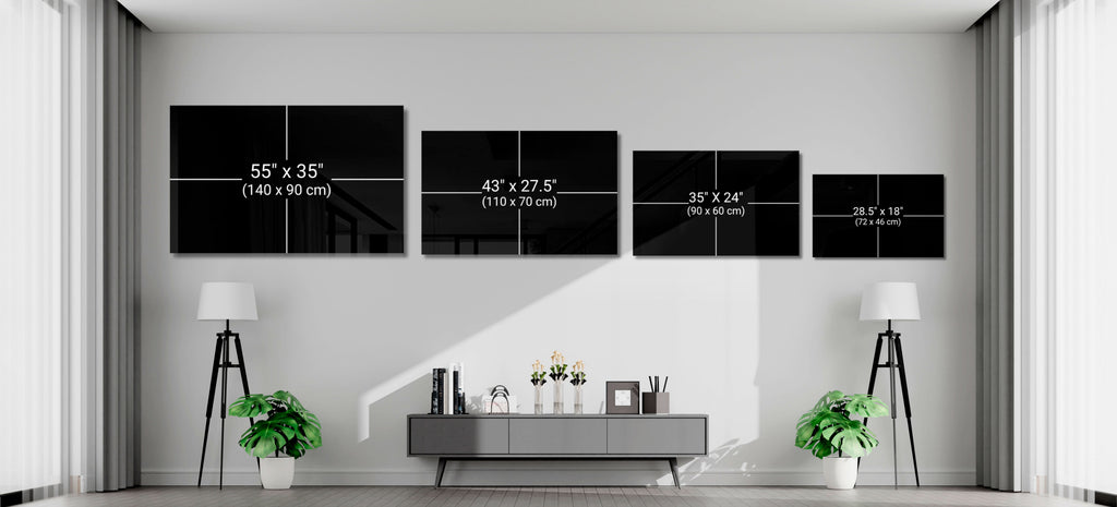 Get Shit Done Bold Black Glass Wall Art